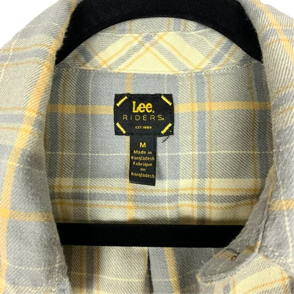 2/$25 - LEE RIDERS Long Sleeve Casual Button Down Plaid Blouse - Picture 5 of 6